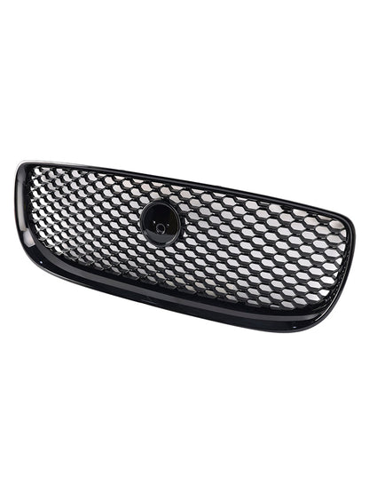 Gloss Black Honeycomb Front Bumper Grille Grill Fit Jaguar XE 2015-2018