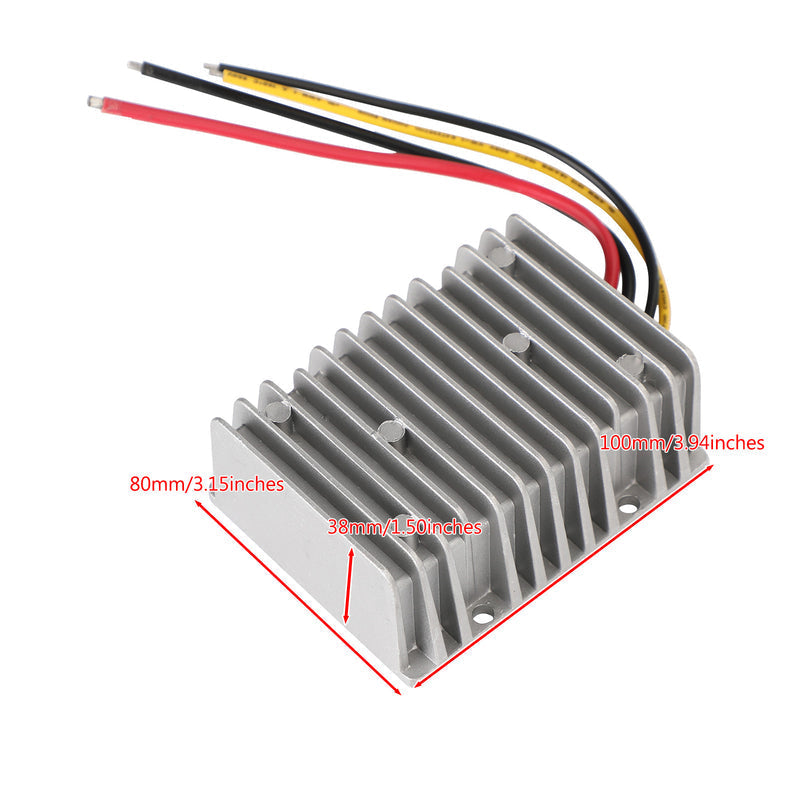 Convertisseur régulateur abaisseur de tension CC/CC étanche 24 V à 13,8 V 15 A 207 W