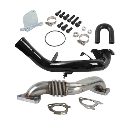 2007.5-2010 Chevrolet GMC 2500 3500 LMM 6.6L Duramax EGR Delete Kit & Passenger Up-Pipe & Intake Tube