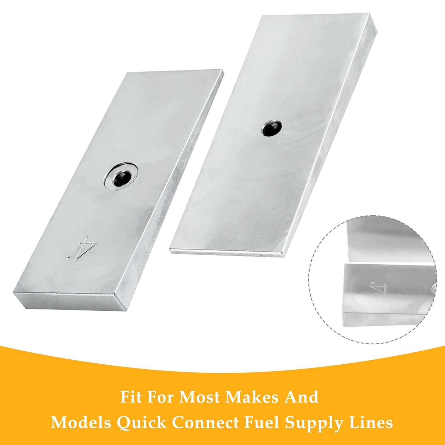 Heavy Duty Machined Steel Leaf Spring Shims for 2" Wide Leaf Springs (4 Degrees)