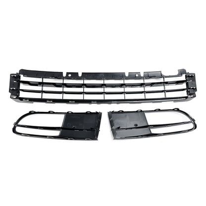 2012-2016 Volkswagen Beetle 5C Front Bumper Lower Grille + Fog Light Grill Generic