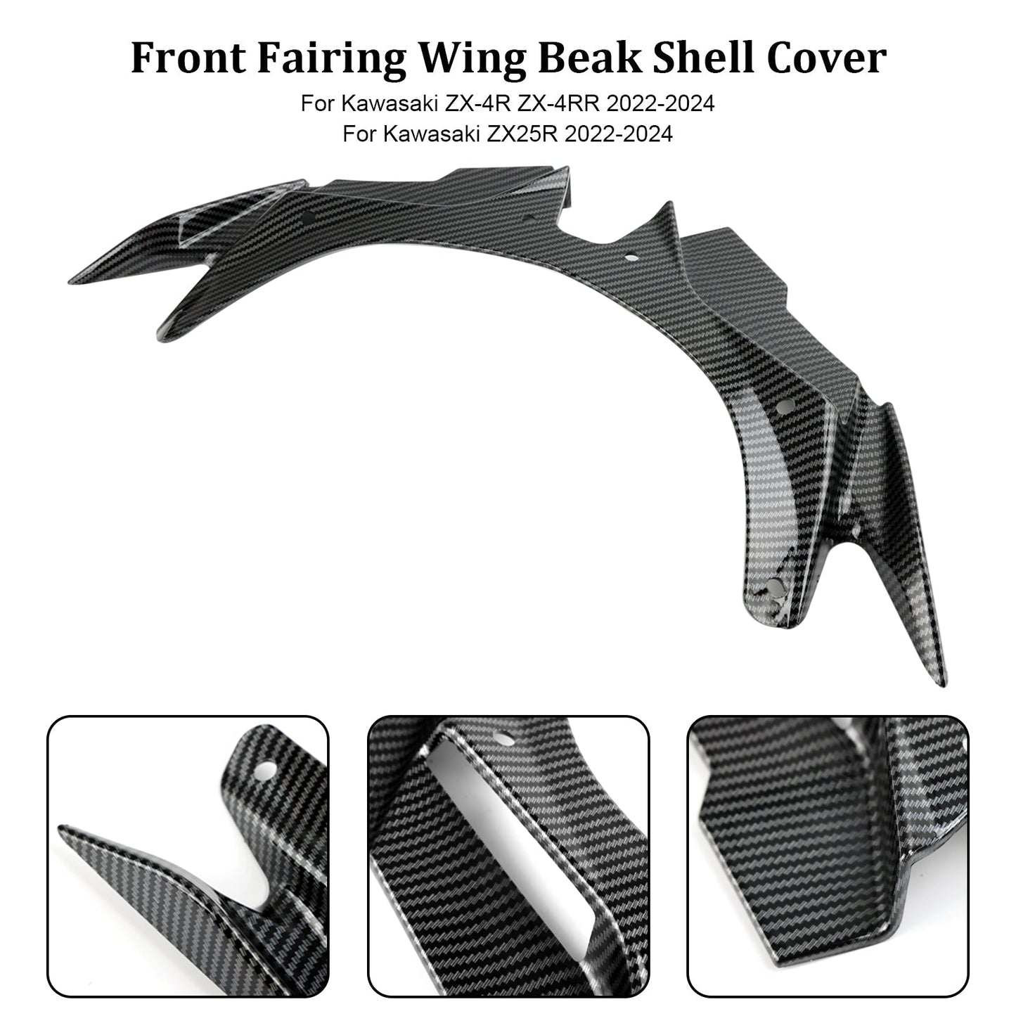 Coque de carénage avant pour Kawasaki ZX4R, ZX4RR, ZX25R 2022-2024