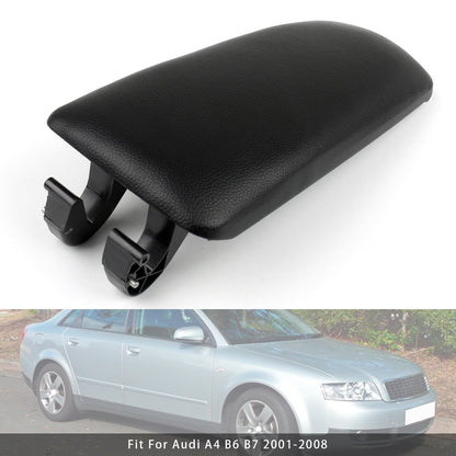 2001-2008 Audi A4 B6 B7 8E0864245E Black Leather Armrest Centre Console Lid