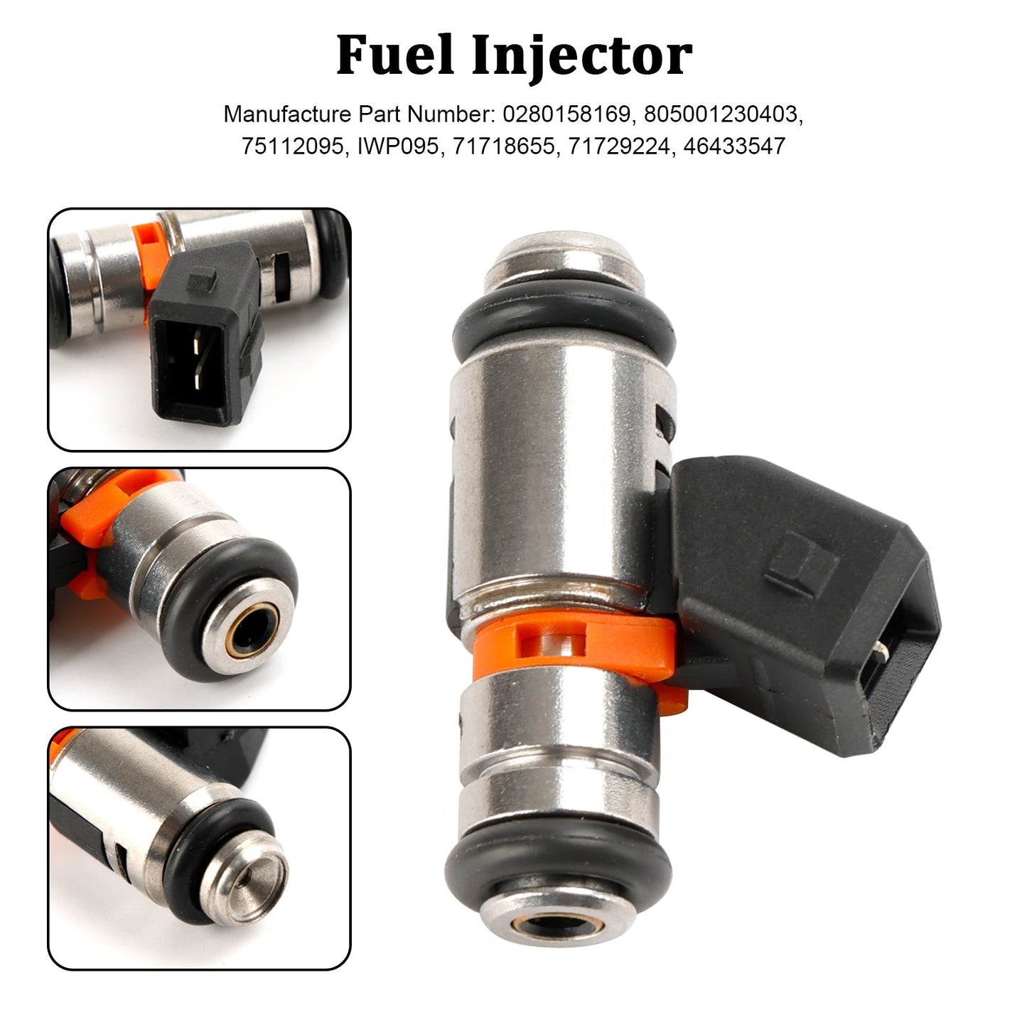 Injecteur de carburant Fiat Panda 1991-2004 IWP095 0280158169 805001230403 71718655