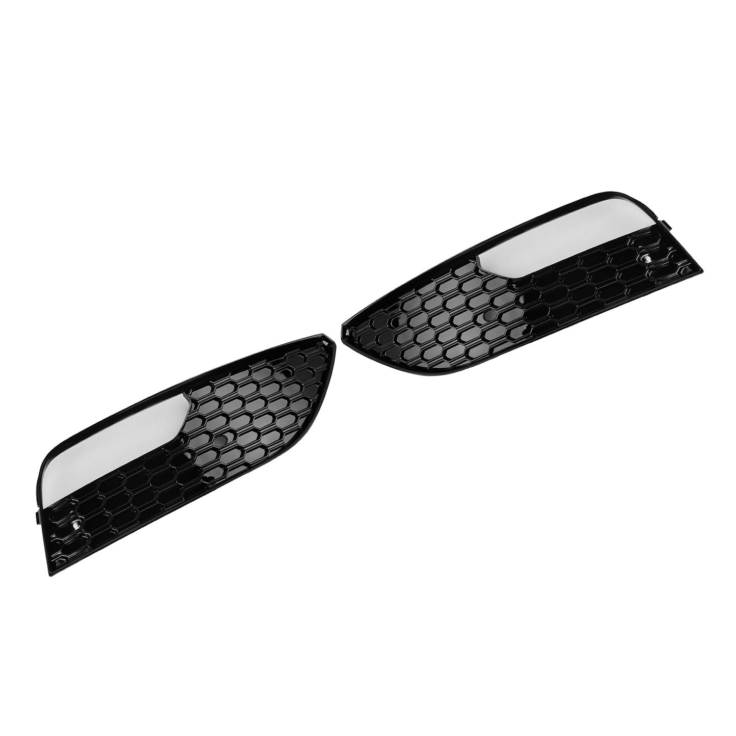 2012-2016 2PCS Front Bumper Fog Light Cover Grille Grill Fit Audi A3