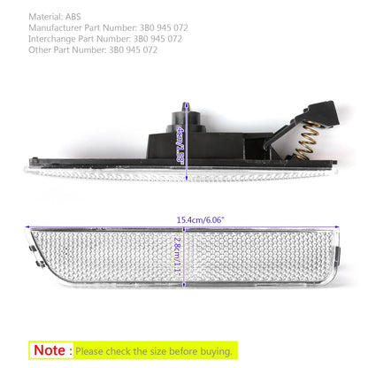 2001-2005 VW Passat B5.5 Right White Front Bumper Side Marker Lights