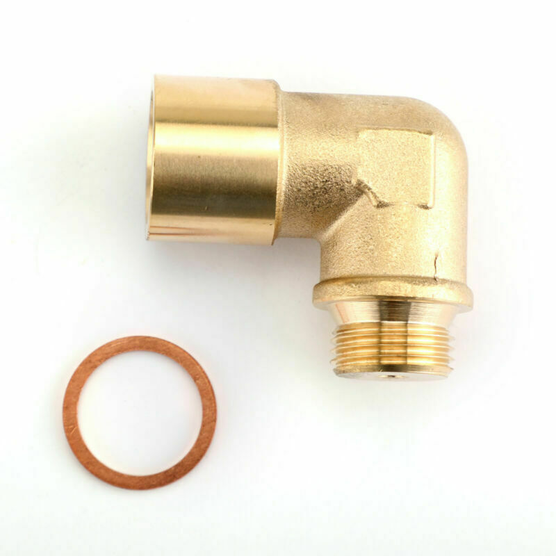 M18X1.5 02 Bung Extension O2 Oxygen Sensor Angled Extender Spacer 90 Degree