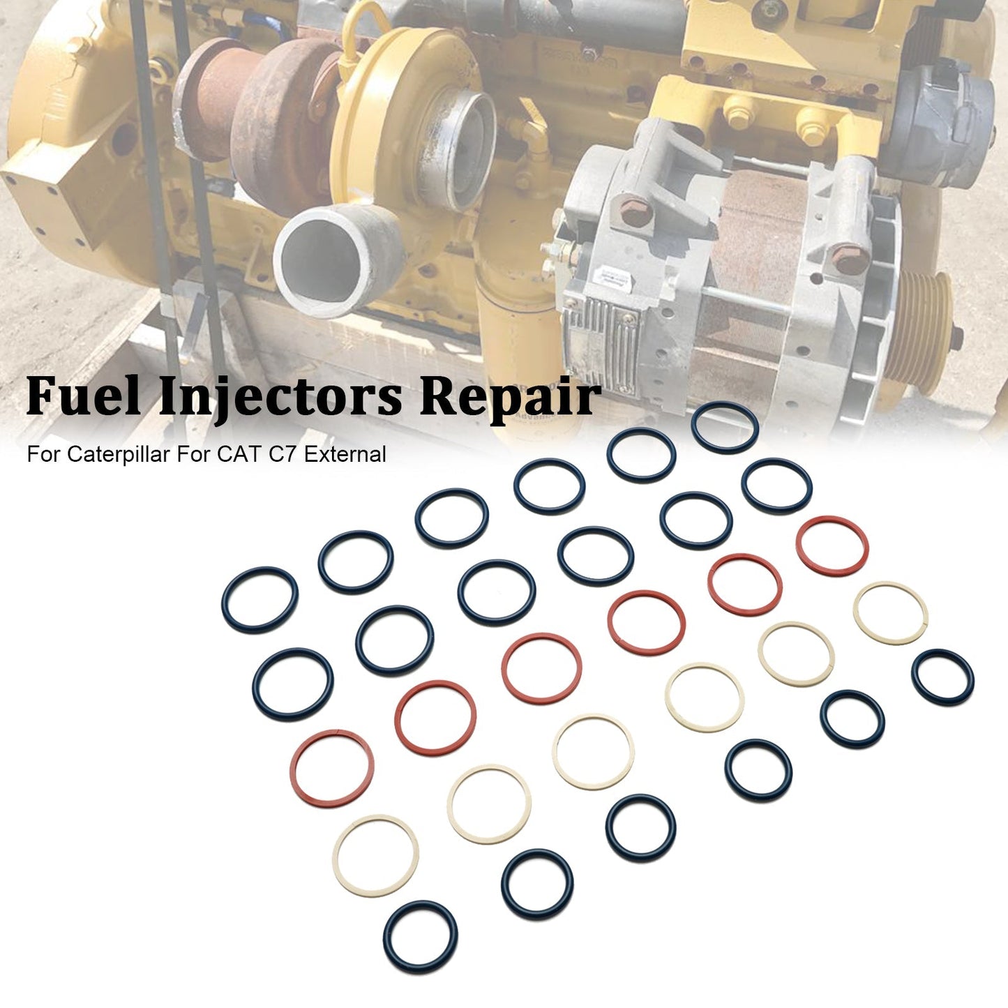 Kit de 6 juntas tóricas para inyectores de combustible externos Caterpillar C7