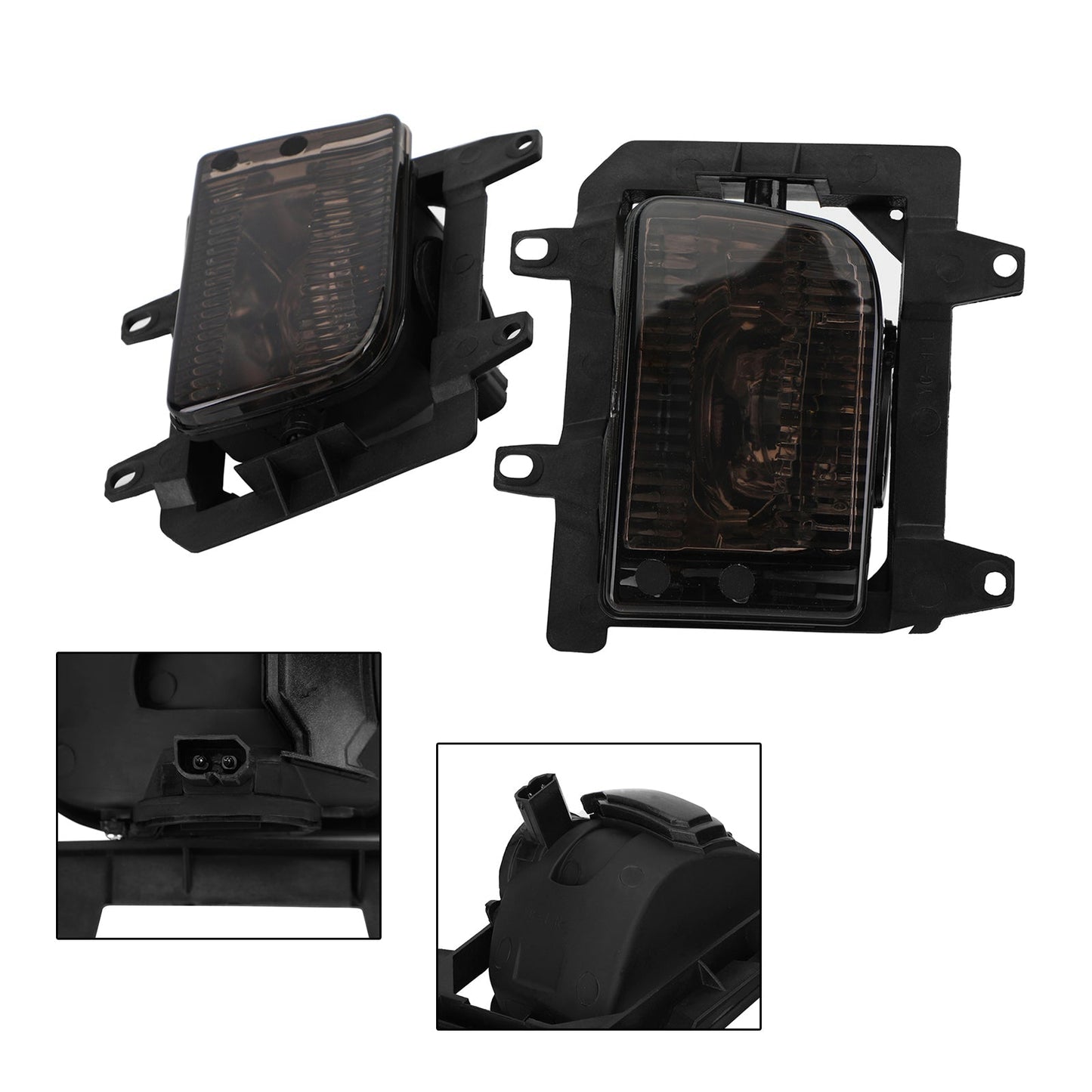 1985-1993 BMW E30 3-Series LH RH Pair Front Bumper Fog Light Without Blubs 63171385945 63171385946