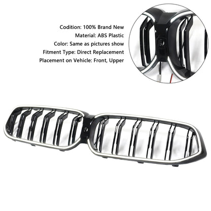 Double Slat Black Front Kidney Grill Grille Fit BMW 6 Series G32 2020-2025