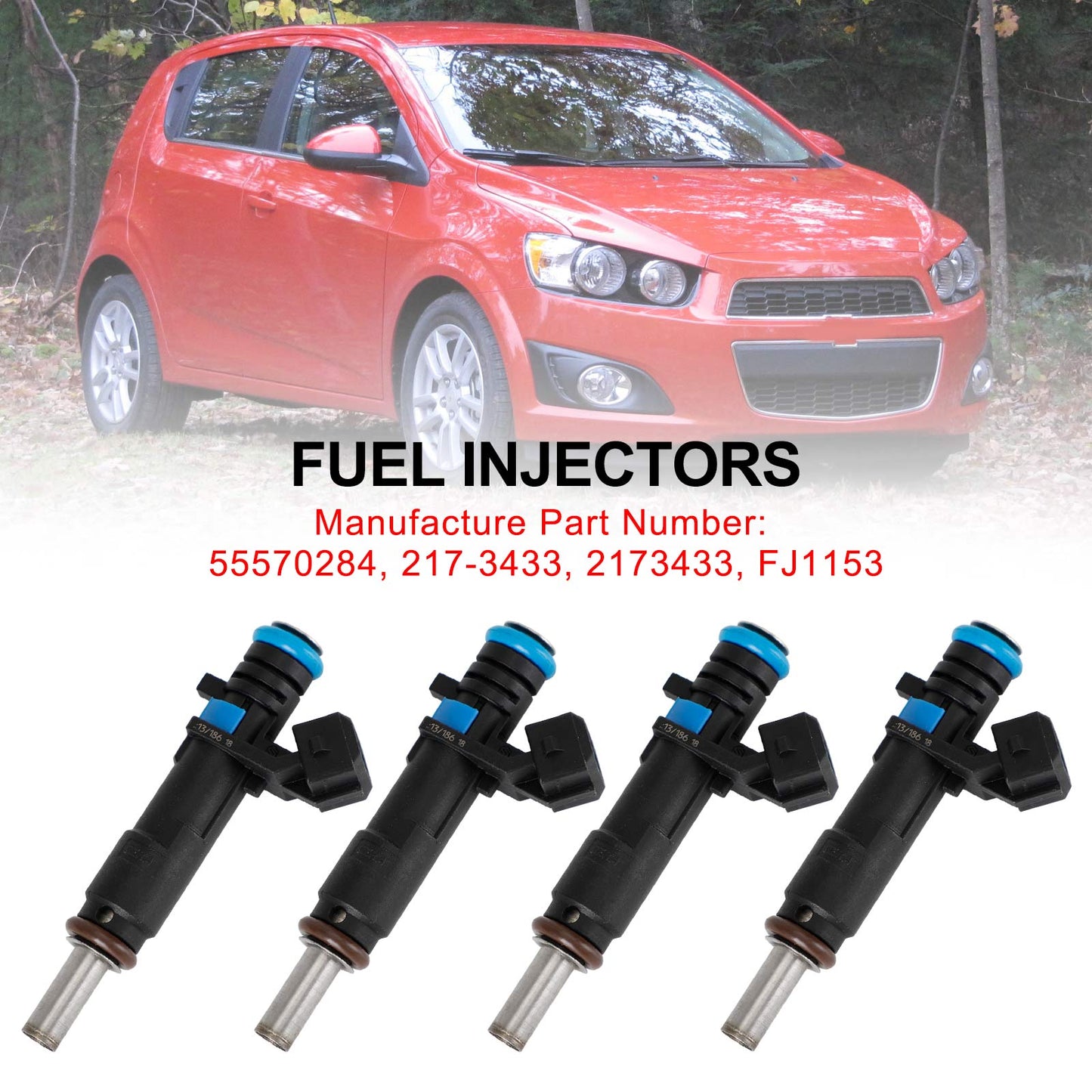Injecteurs de carburant 55570284 2173433 FJ1153 pour Chevrolet Cruze Sonic 1,8 L 2011-2015