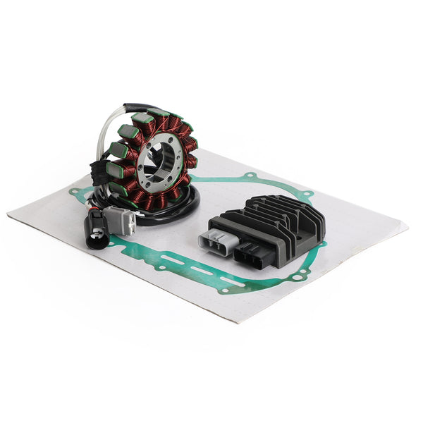 2008-2013 Yamaha YXR700F Rhino 700 5B4-81410-00 Magneto Stator+Voltage Rectifier+Gasket