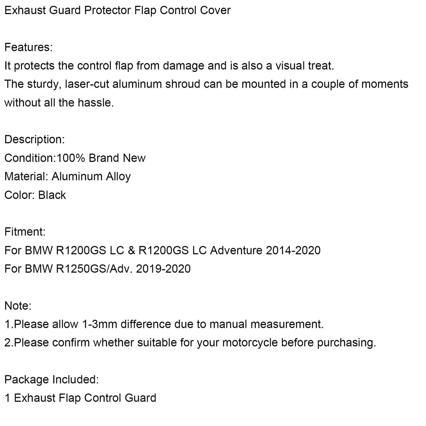 Protector de escape y tapa de control para BMW 1250GS R1200GS Adventure LC