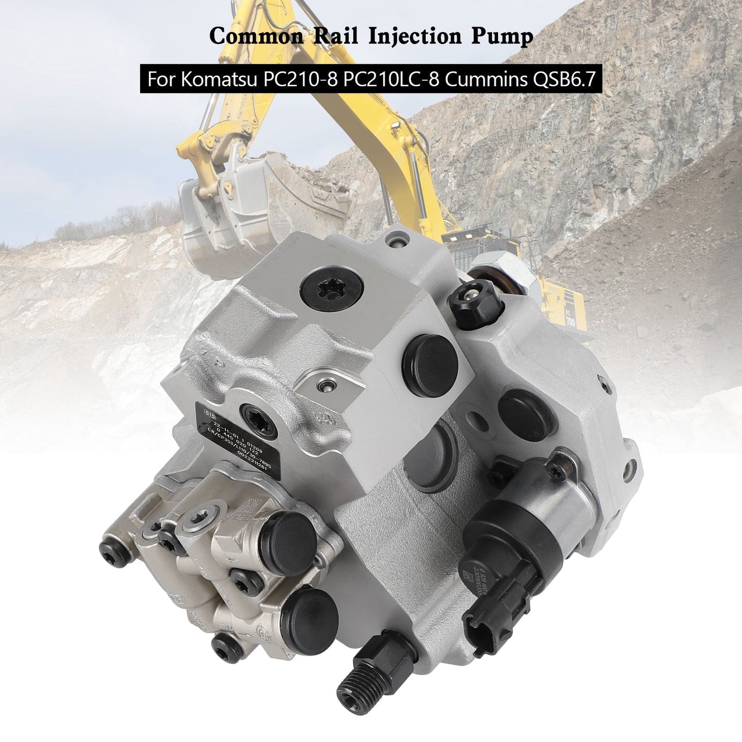 Pompe d'injection de carburant haute pression Bosch Cummins QSB6.7 Komatsu PC210-8 PC210LC-8 0445020122 CP3 525660