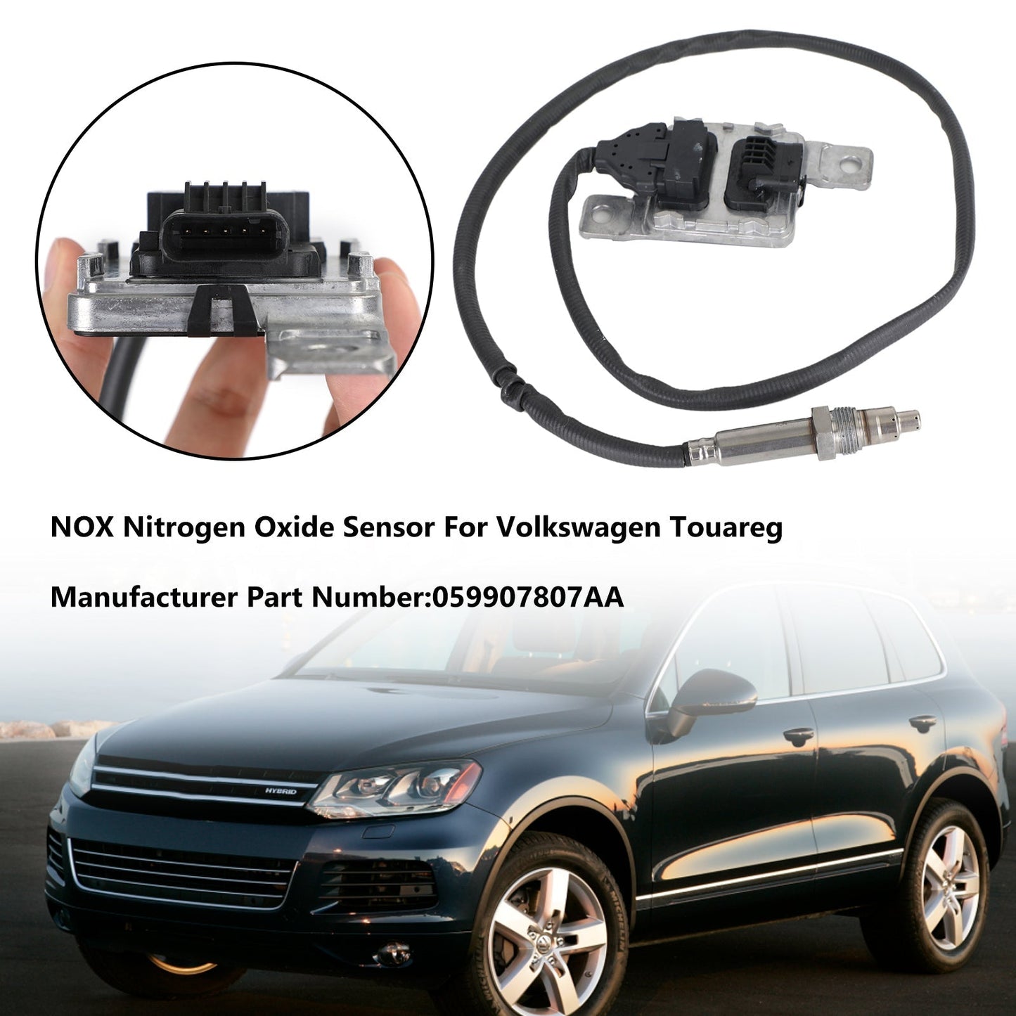 Sensor de óxido de nitrógeno (NOX) para Volkswagen Touareg 2015-2018 059907807AA