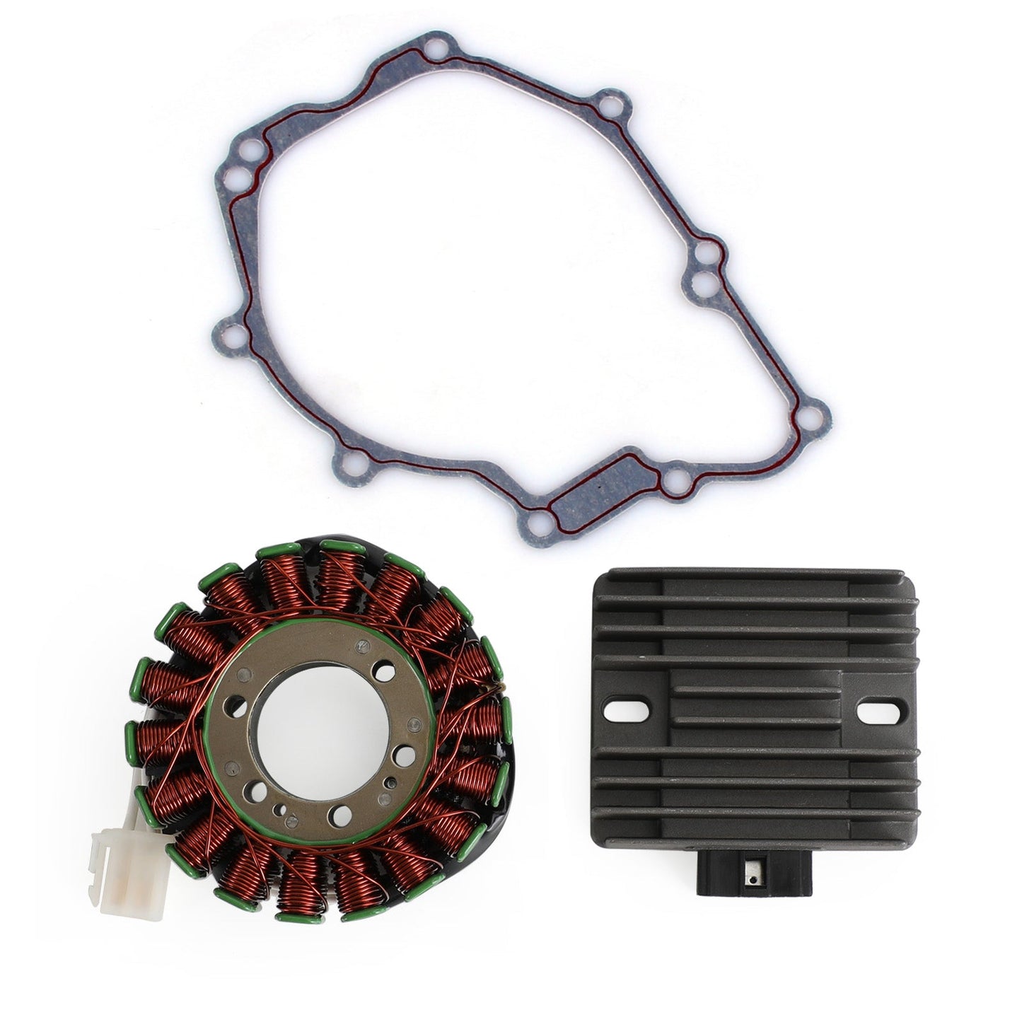 Magneto Stator 5SL8141-0000+Voltage Rectifier 5SL819600000+Gasket 5SL154510000 Fit Yamaha YZF R6 YZF600