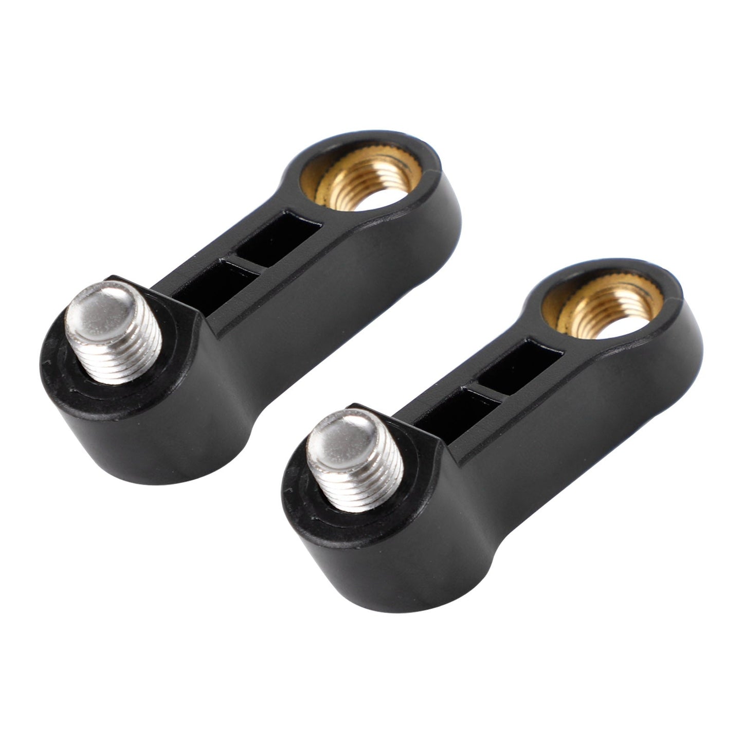 Rallonge de rétroviseur moto en plastique noir 10 mm - M10 pour Yamaha