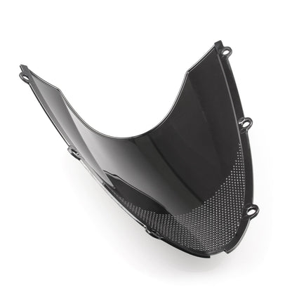 Windshield WindScreen Double Bubble For Kawasaki ZX6R 05-08 ZX10R 2006-07 Black