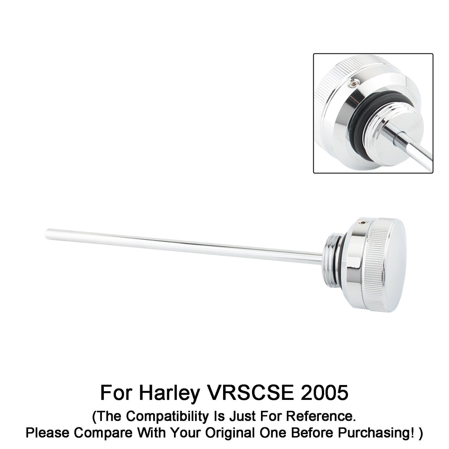 Bouchon de réservoir de jauge d'huile pour Harley VRsca Vrscb Vrscd Vrscse Vrscaw