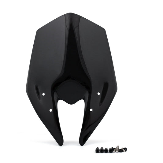 Pare-brise double bulle pour Kawasaki Z800 2013-2014, noir