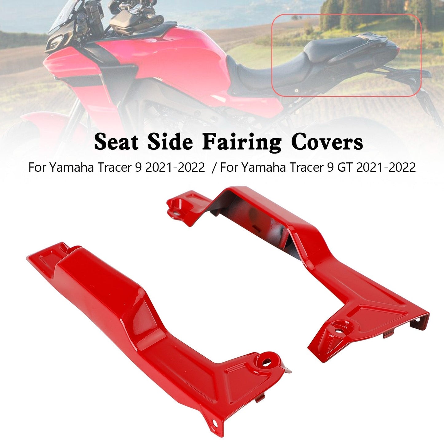 Cubiertas laterales del asiento trasero para Yamaha Tracer 9 GT 2021-2022
