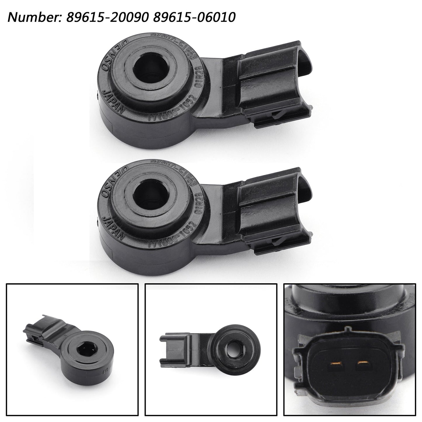 2 sensores de detonación del motor para Toyota Corolla, Camry, Sienna, Lexus y Scion (2004-2012)