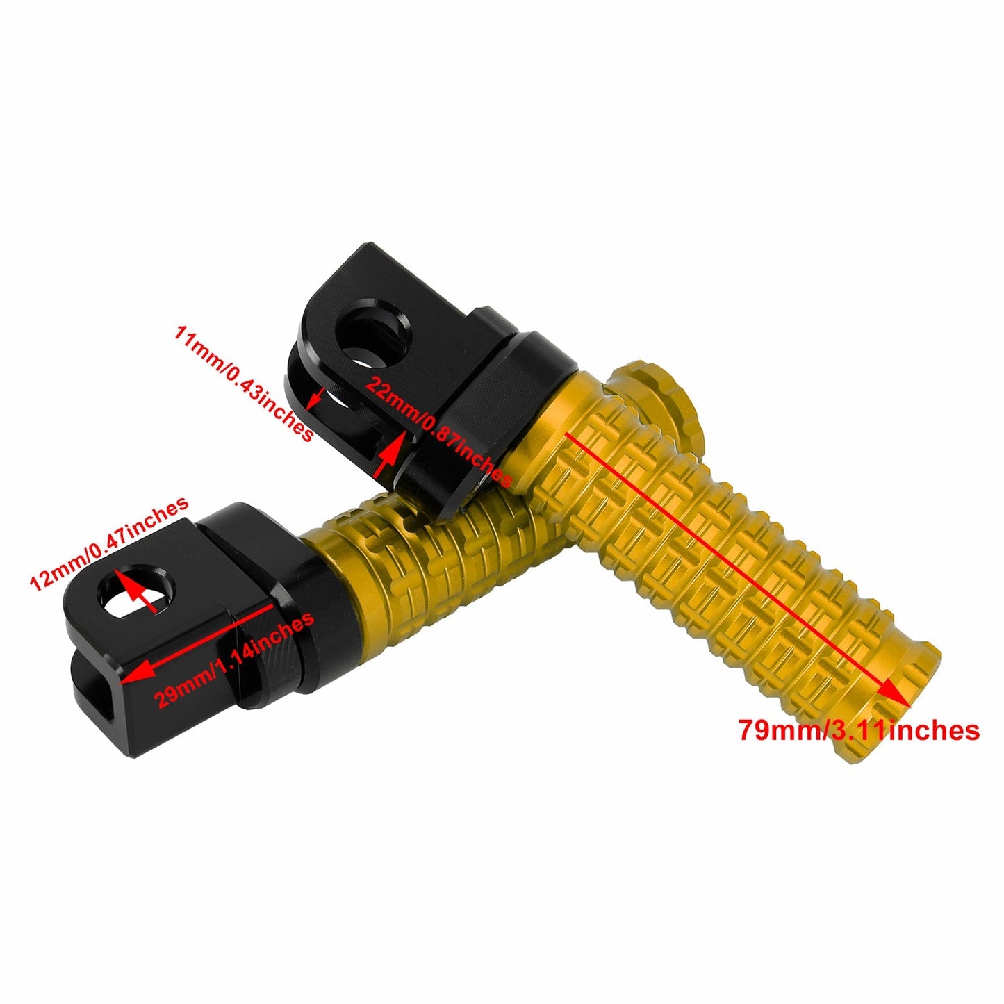 Repose-pieds avant pour CFMOTO 250SR 400NK 650NK 400GT 650GT 2019-2022