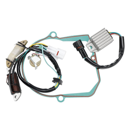 2007 Yamaha ATV GRIZZLY 80 HUNTER YFM80GHW 4EM-85560-10 Generator Stator Regulator Rectifier Gasket