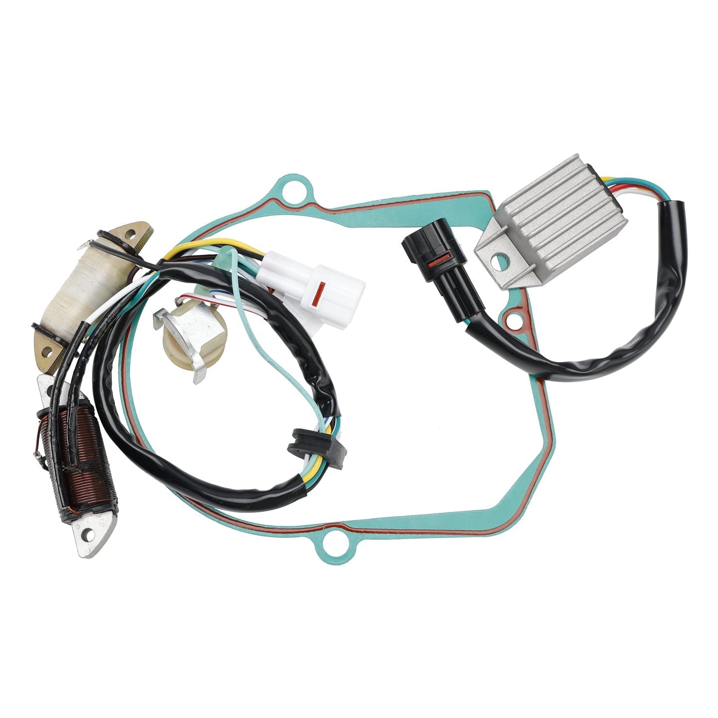 2008 Yamaha ATV RAPTOR 80 YFM80RXGY 4EM-85560-10 Generator Stator Regulator Rectifier Gasket