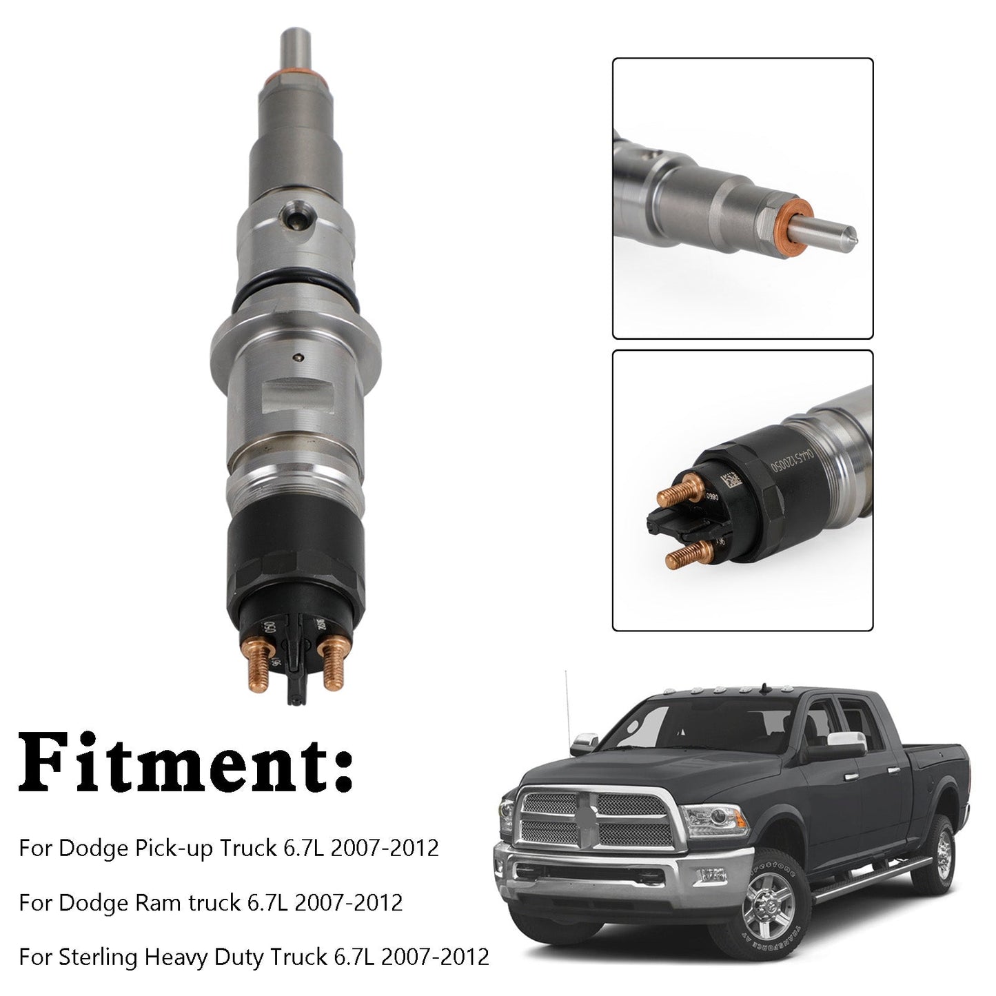 2007-2012 Sterling Heavy Duty Truck 6.7L 0986435518 68027067AA Common Rail Diesel Fuel Injector 0445120185 68069384AA 0445120050