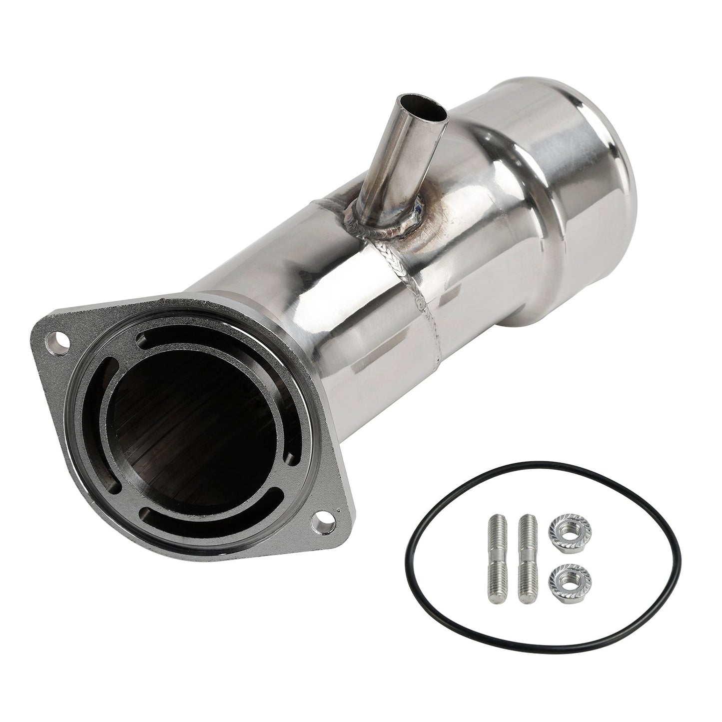 Klaxon d'admission en acier inoxydable de 3,5 pouces pour GM 6,6 L Duramax L5P 2020-2022