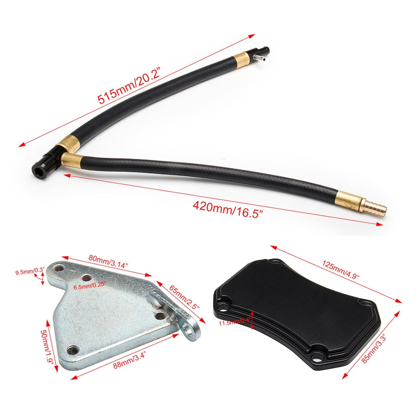2011-2015 GMC SIERRA 6.6L Duramax Diesel EGR Valve Cooler Delete Kit