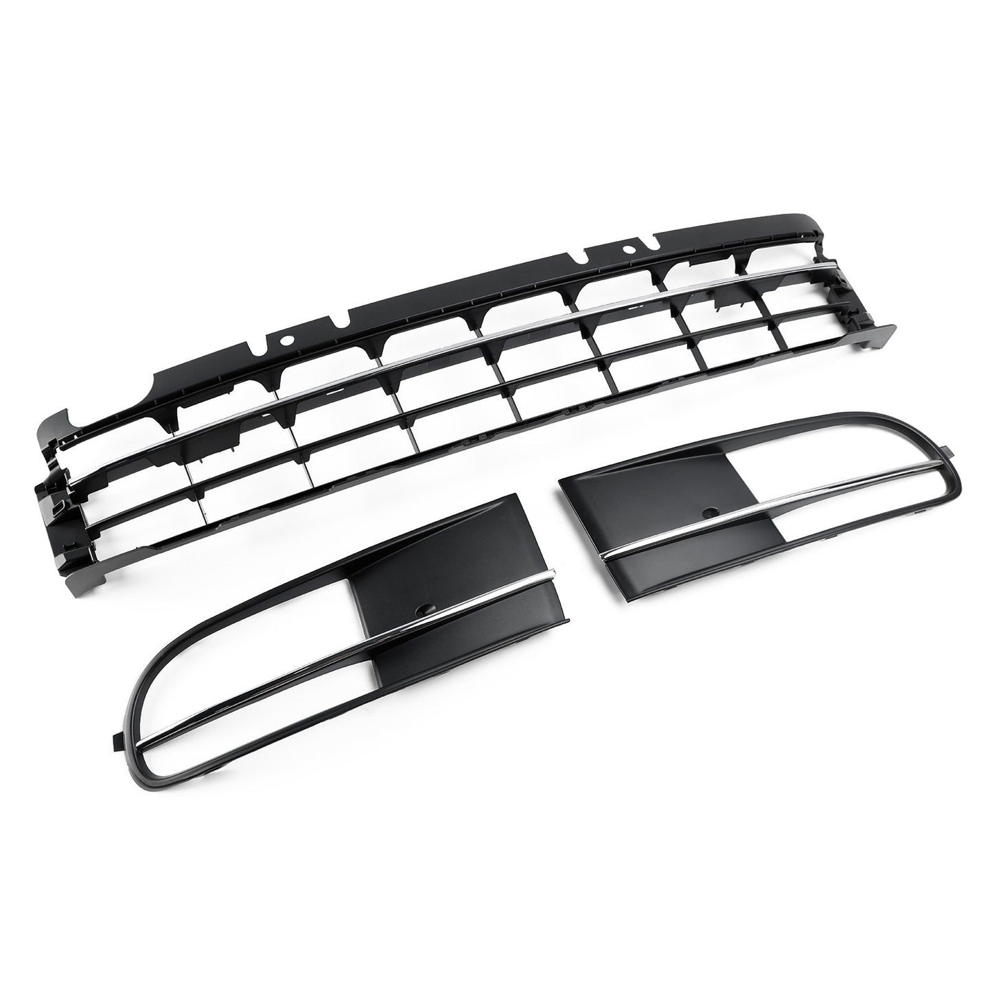 2012-2016 Volkswagen Beetle 5C Front Bumper Lower Grille + Fog Light Grill Generic