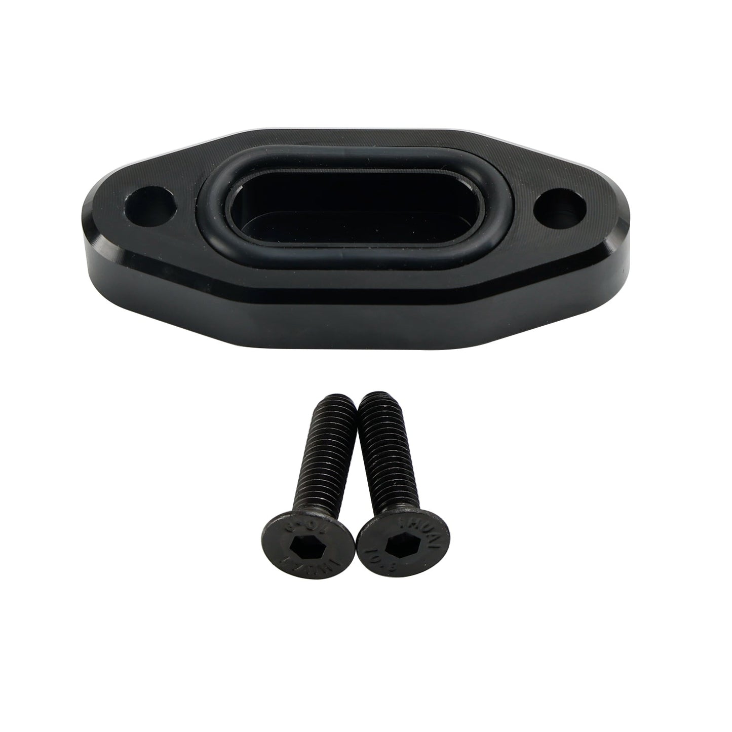 Placa de bloqueo del enfriador de aceite negro R5134 para GM LS Series LS1, LSX, LS3, LS6, 4.8L, 5.3, 5.7, 1997-2003