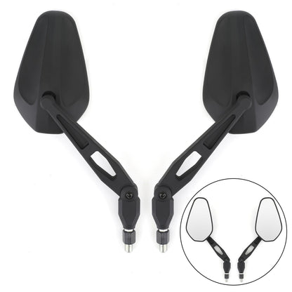 Pair M10 Rear View Mirror UNIVERSAL Nylon Mirrors ForMotorcycle Custom Cruiser