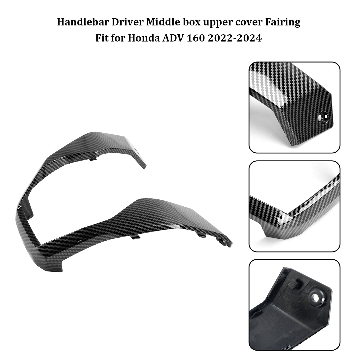 23-24 Honda Adv 160 Manillar Conductor Caja Central Cubierta Inferior Carenado