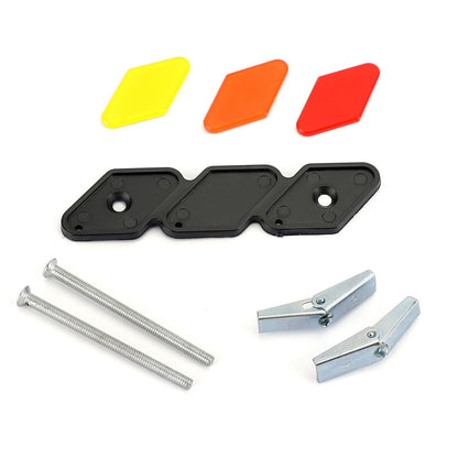Tri-color 3 Grille Badge emblem For Toyota Tacoma 4Runner Tundra Rav4 Highlander