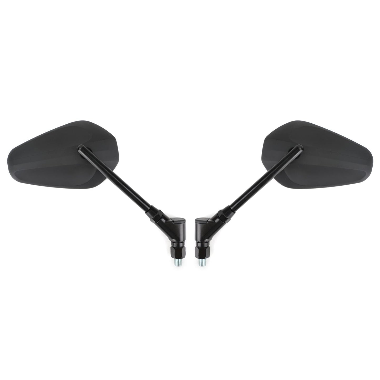 Rétroviseurs latéraux gauche et droit noirs neufs pour moto Cruiser Chopper M10 10 mm