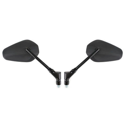 Rétroviseurs latéraux gauche et droit noirs neufs pour moto Cruiser Chopper M10 10 mm