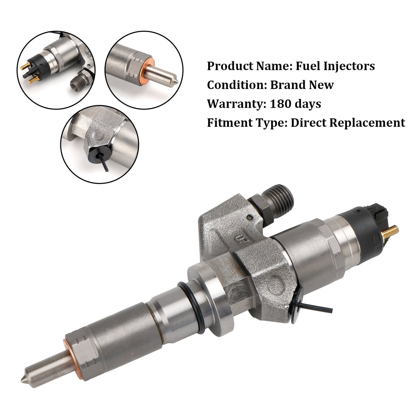 Injecteur de carburant diesel Duramax 6,6 L LB7 0445120008 0986435502 97208074 pour GMC Sierra 2500HD/3500HD 2001-2004.5