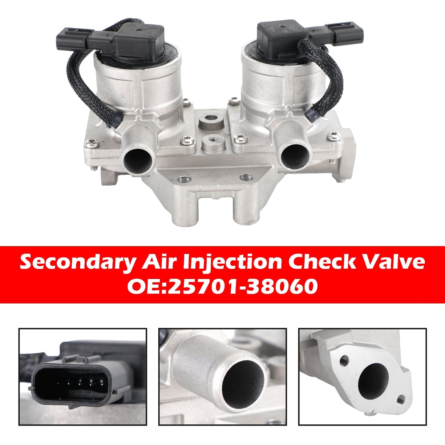 Soupape anti-retour d'injection d'air secondaire pour Toyota Tundra 2007-2009 V8 5,7 L 2570138064 2570138060 2570138061 2570138062 2570138063
