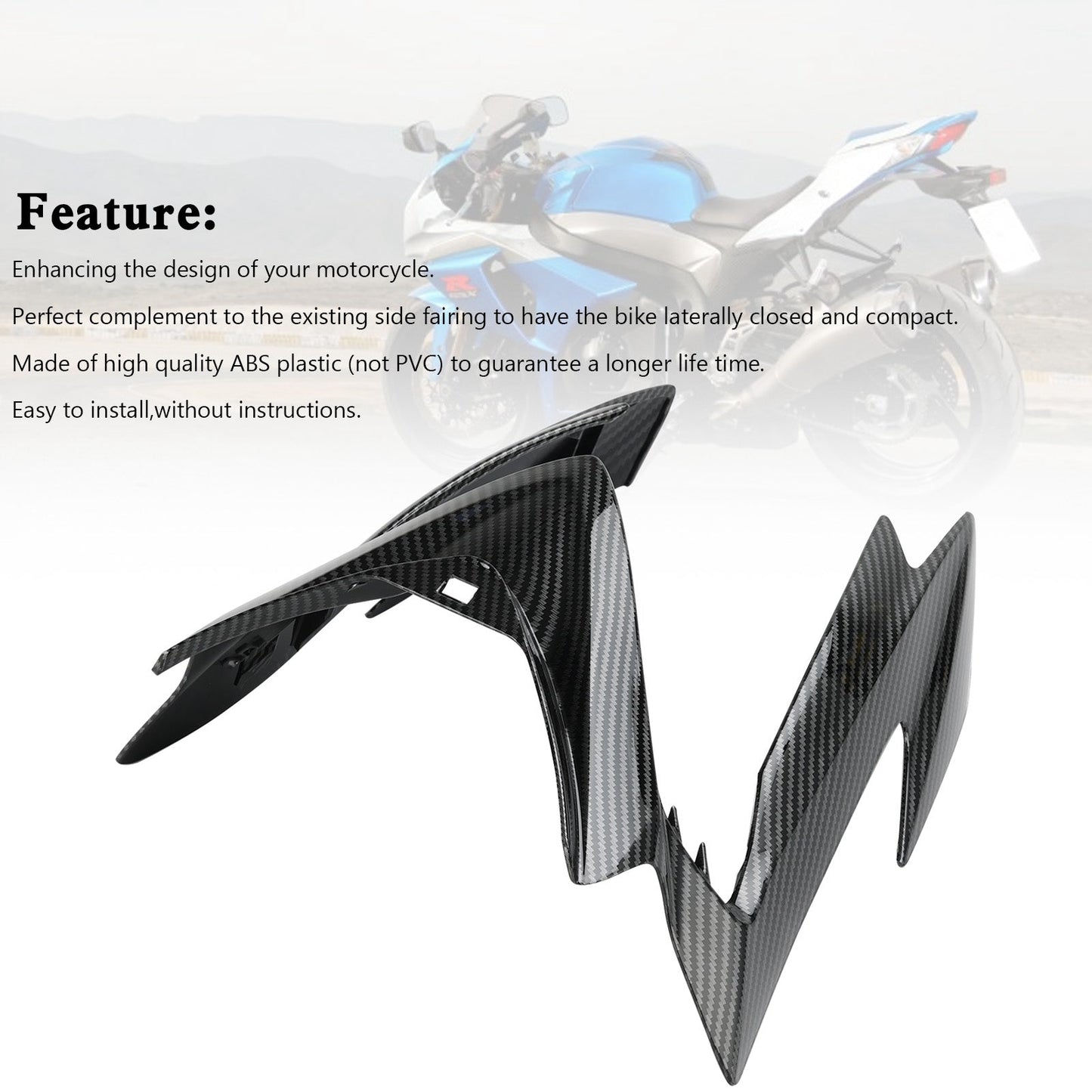 Front Nose Headlight Cover Fairing For For Suzuki GSX-S 1000 2015-2020