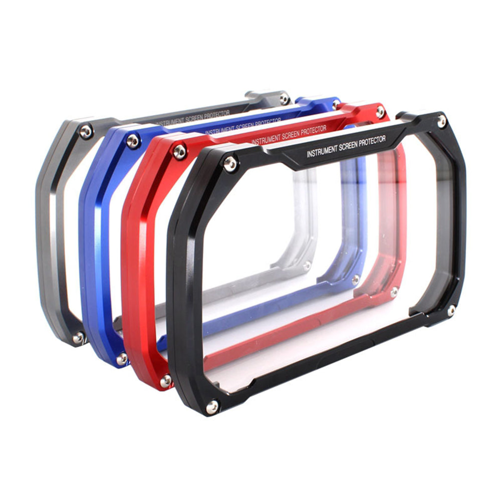 Cubierta protectora de aluminio para velocímetro, color negro, compatible con BMW R1200 Gs 18-20 R1250 Gs 19-20, color rojo