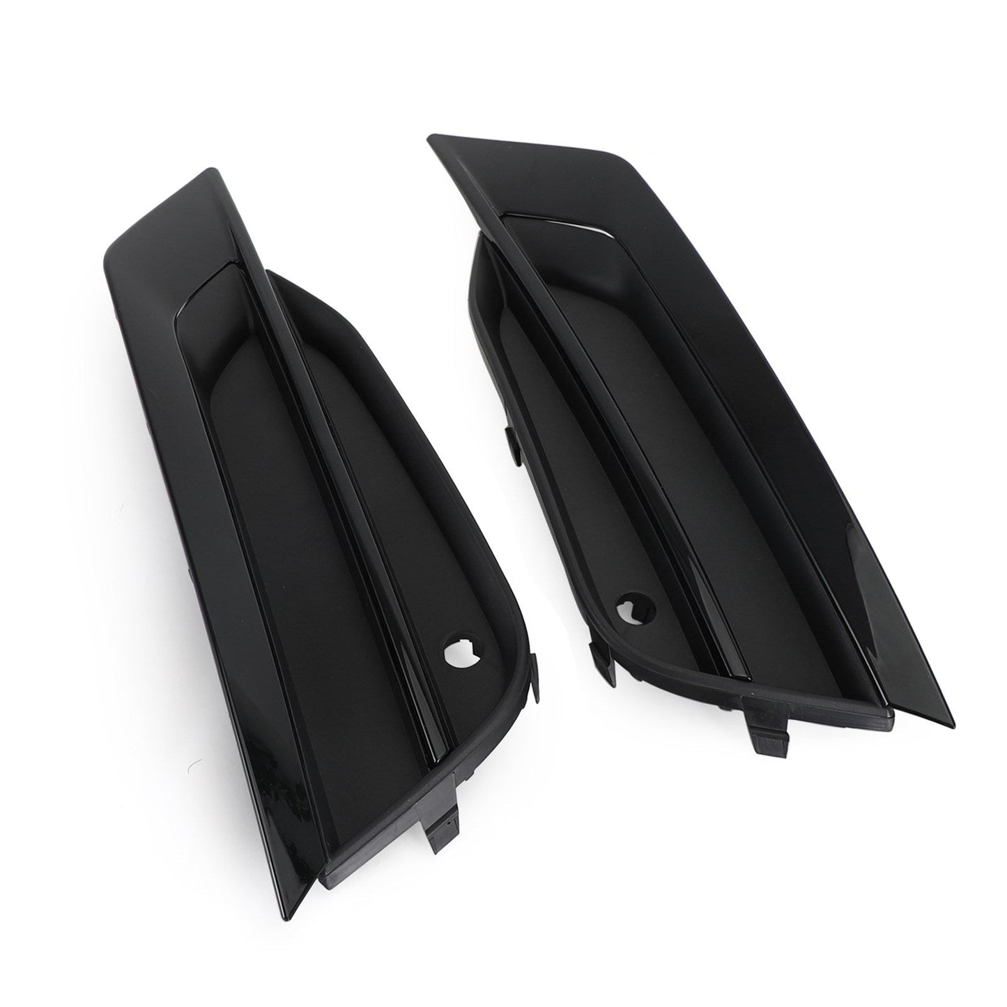 VOLVO S90 V90 2016-2019 Pair Bumper Lower Grille Gloss Black 31425447 31425446 Generic