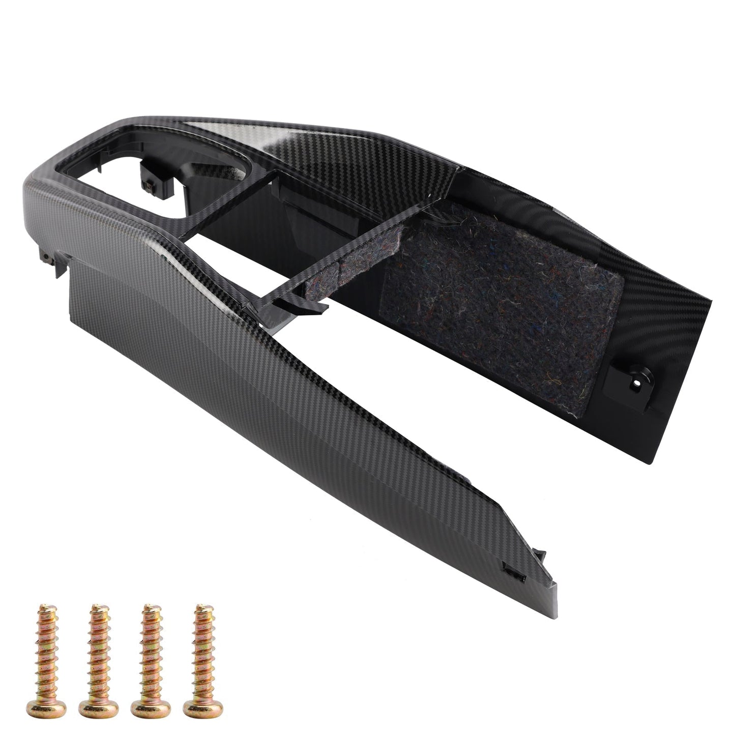 Moldura de consola central con patrón de fibra de carbono para Volkswagen Golf Jetta 1999-2005, 1J1863201D