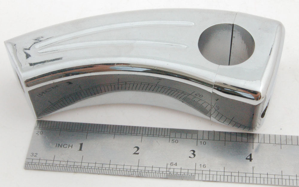 Elevadores de manillar cromados de 3,5" con retroceso para manillares de 1" Elevadores de 1,5" con retroceso