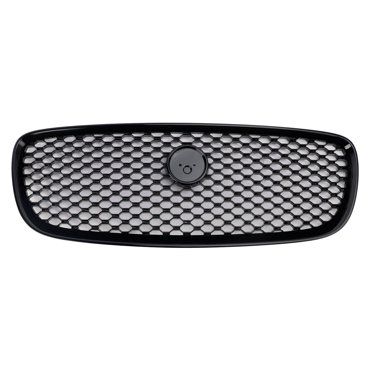 2016-2019 Jaguar XF XF-R Style Front Bumper Grill Grille Gloss Black