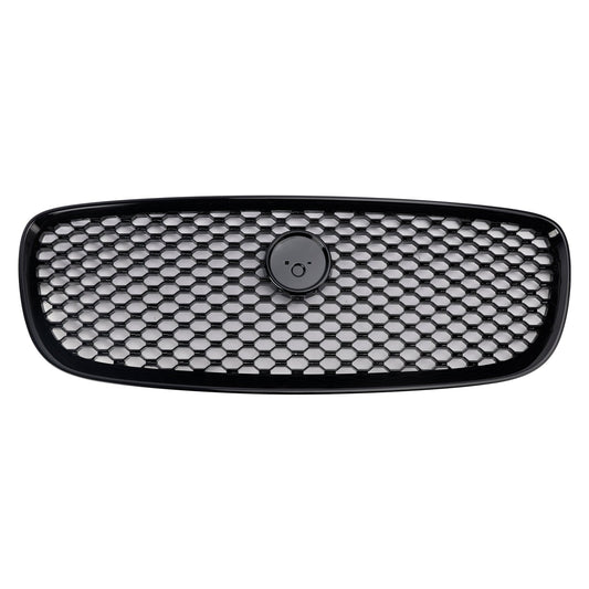 2016-2019 Jaguar XF XF-R Style Front Bumper Grill Grille Gloss Black