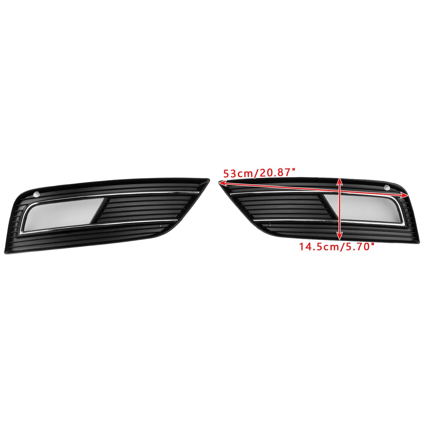2013-2015 S4 Style Fog Light Cover Grille Fit Audi A4 B8.5 Standard Bumper