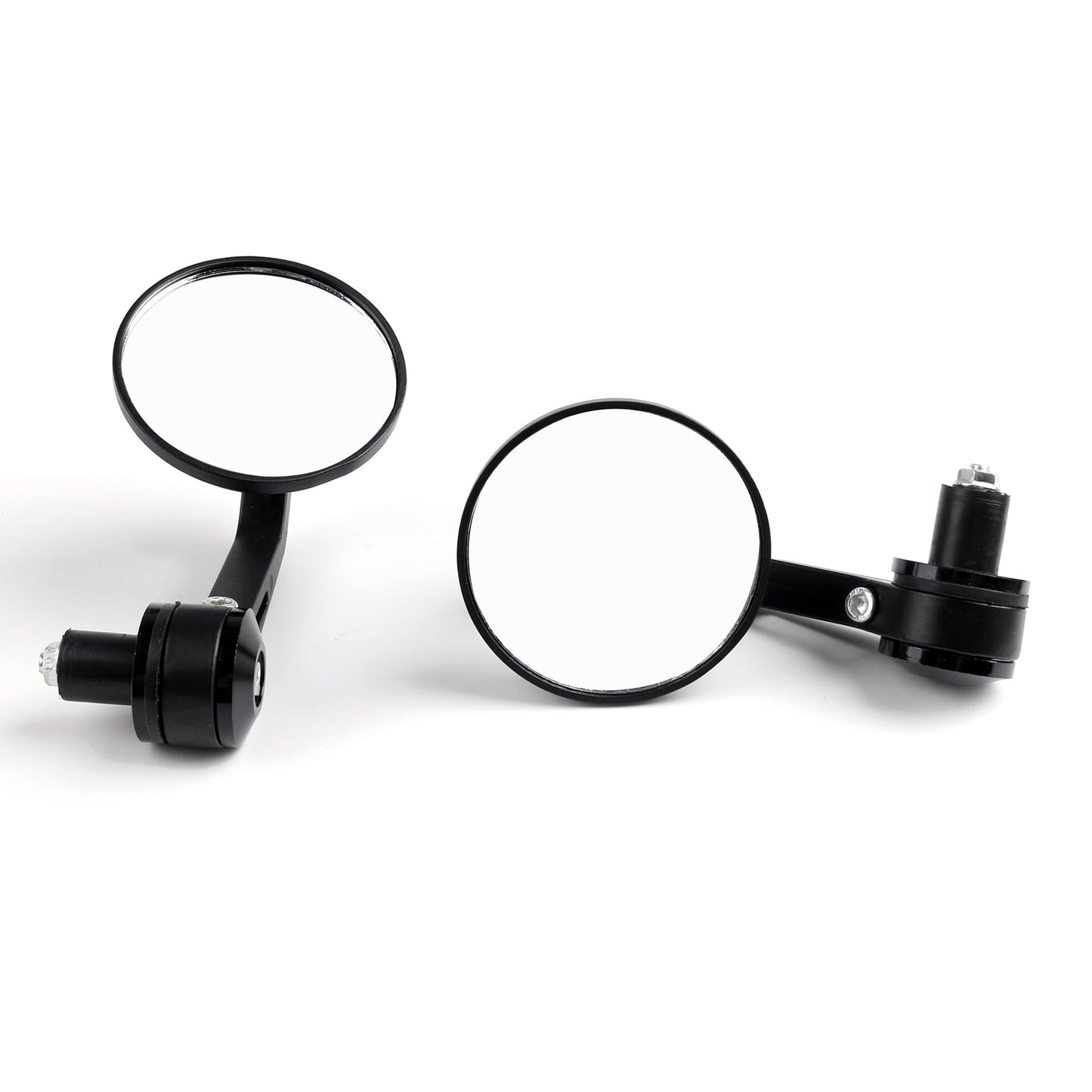 1 paire de rétroviseurs latéraux ronds CNC pour moto, 3 pouces, embout de guidon de 7/8 pouces, pour Cafe Racer
